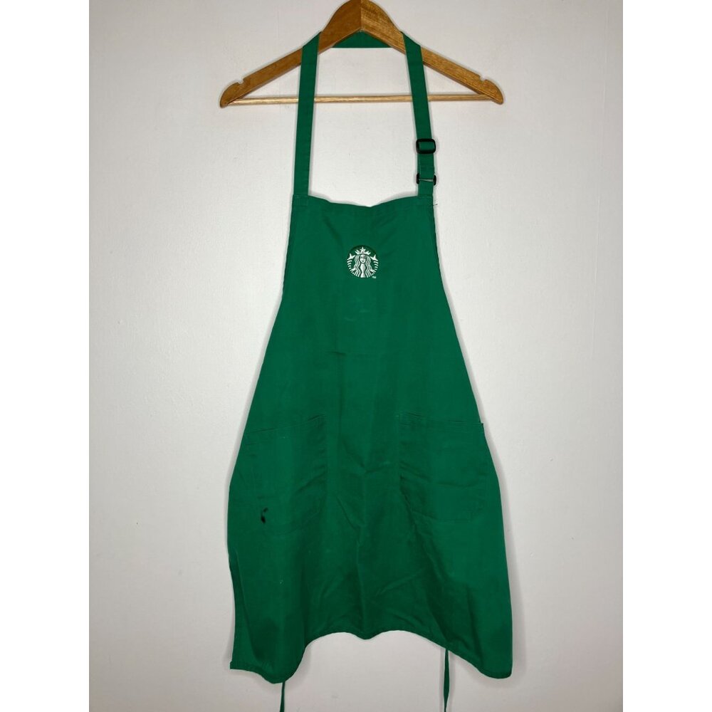 Authentic Starbucks Barista Employee Green Uniform Apron READ